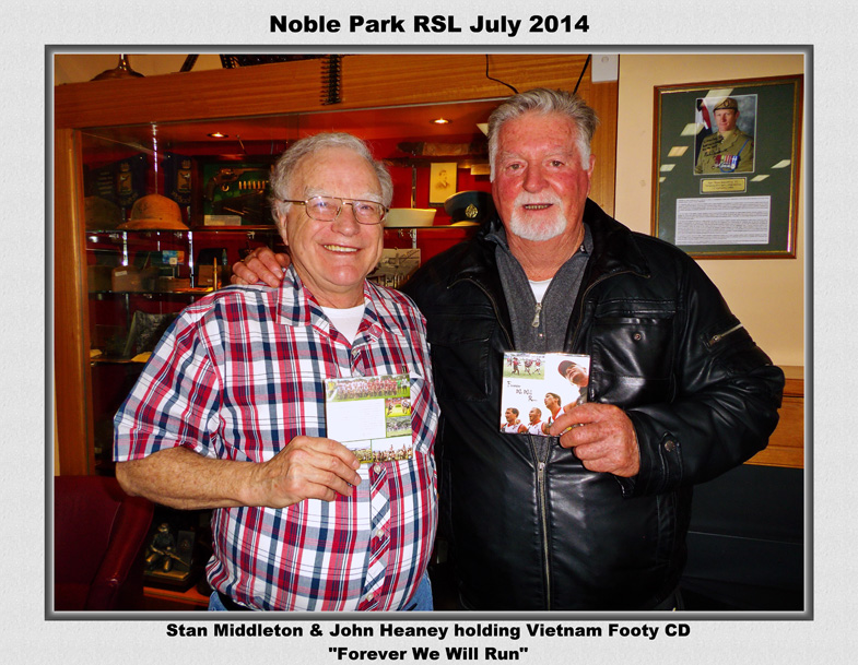 Stan Middleton and John Heaney at Noble Park RSL